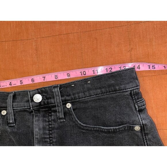 Madewell Black High Rise Demin Shorts Womens Size 27 - Picture 5 of 10